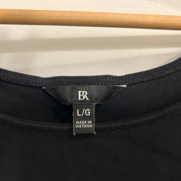 Banana Republic Boat Neck Top - Black - Size: Large - Picture 2 of 3